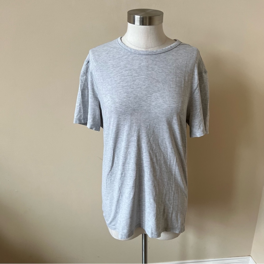 Lululemon Basic Tee Heathered Core Ultra Light Gr… - image 2